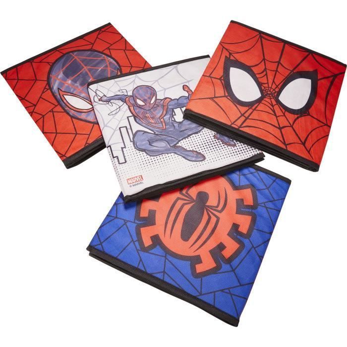 MARVEL - Lot de 4 cubes de rangement et décoratifs Spiderman - Photo n°3