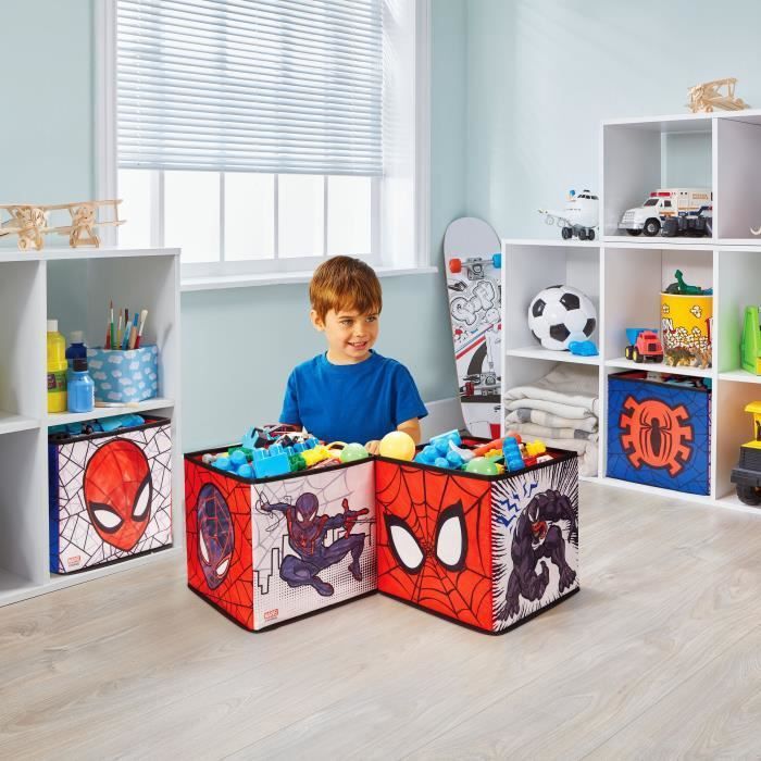 MARVEL - Lot de 4 cubes de rangement et décoratifs Spiderman - Photo n°4