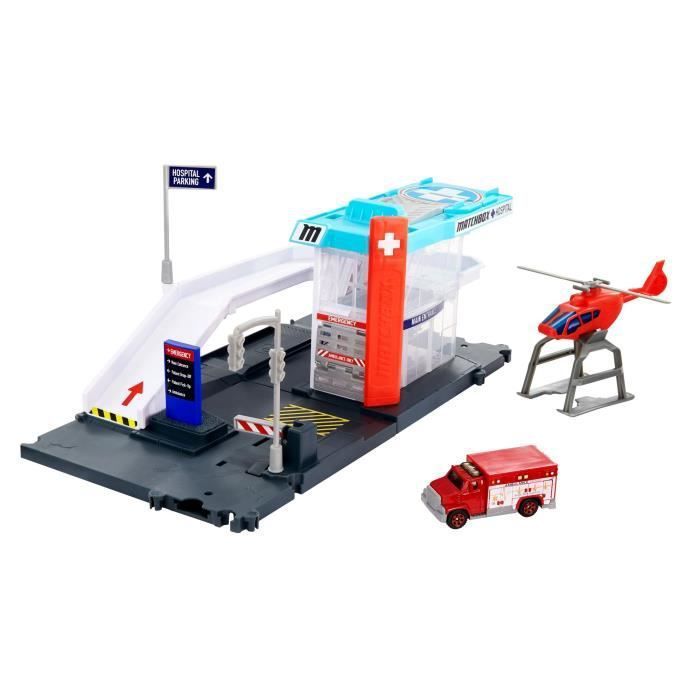MATCHBOX Playset Helicoptere - Circuit / Petite Voiture - 3 ans et + - Photo n°1
