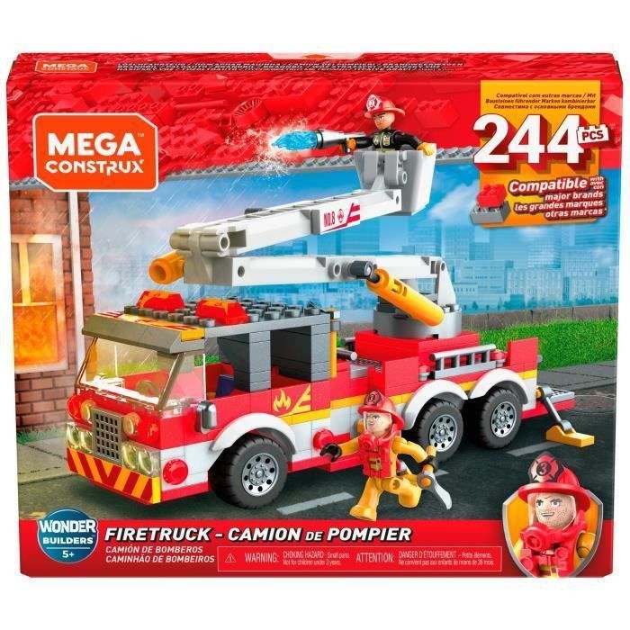 MEGA CONSTRUX Camion de Pompier - GLK54 - Briques de construction - 5 ans et + - Photo n°1