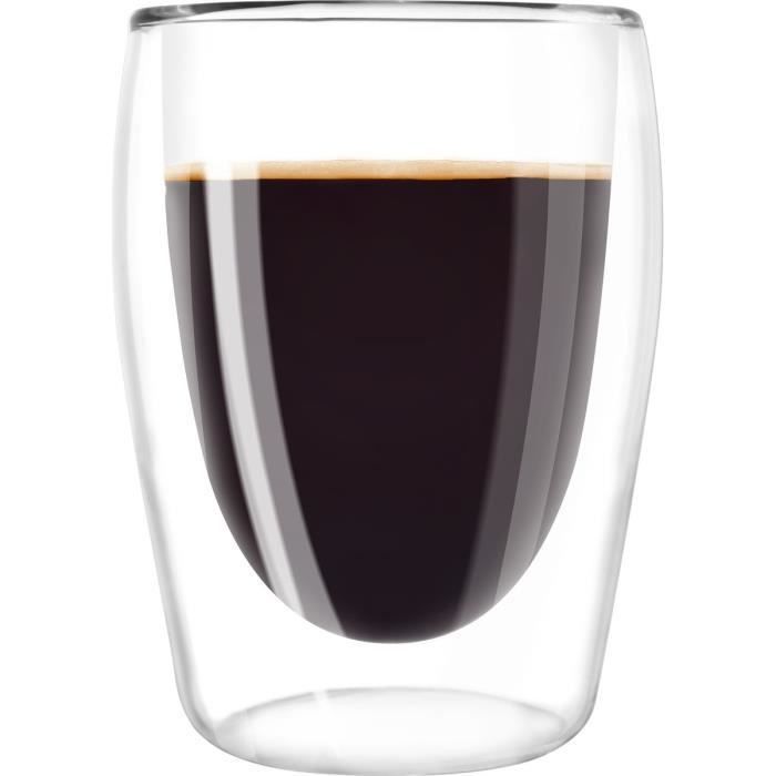 MELITTA Lot de 2 verres en borosilicate pour café long 200 ml transparent - Photo n°1