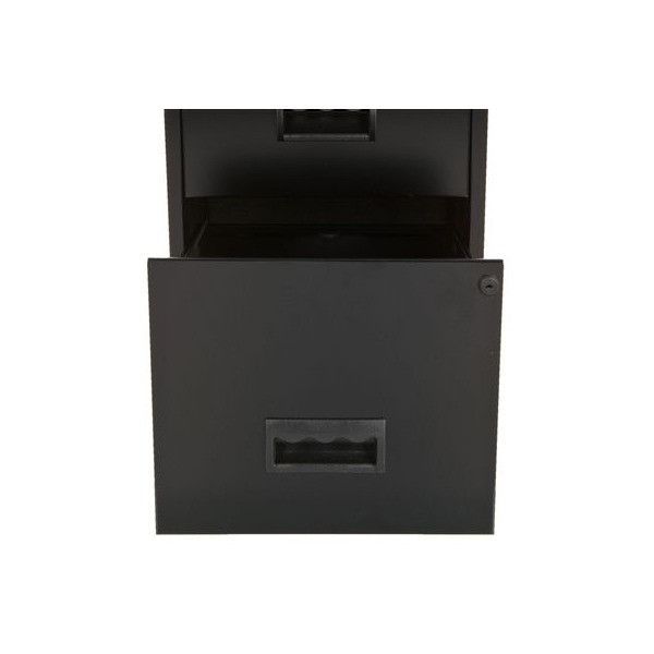 Meuble de rangement métal noir 3 tiroirs Bolan H 96 cm - Photo n°3