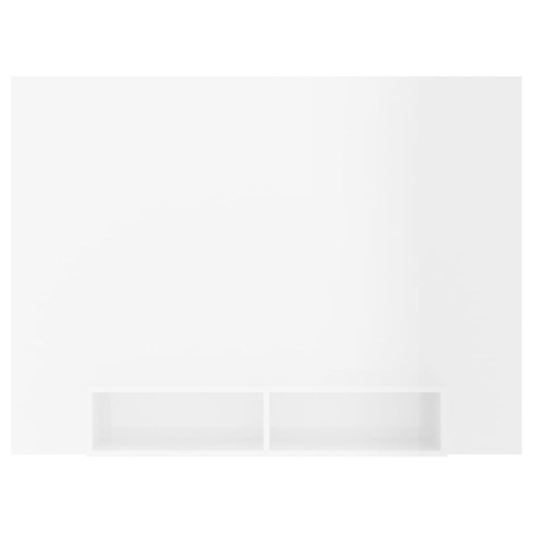 Meuble TV mural Blanc brillant 135x23,5x90 cm - Photo n°5