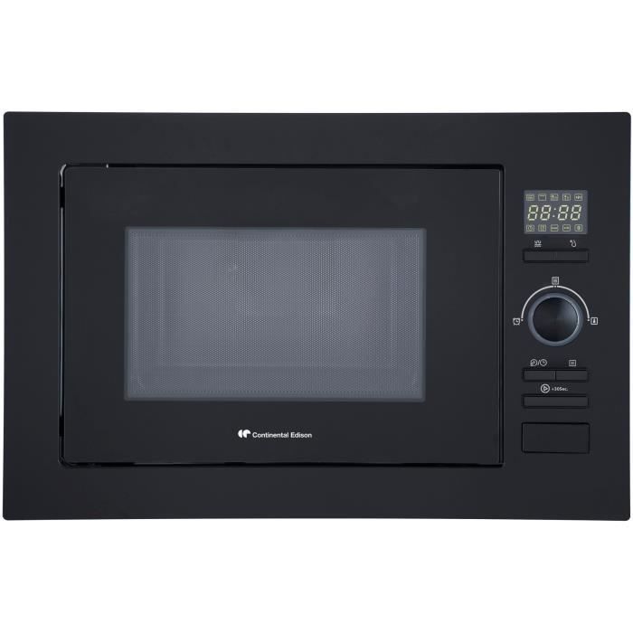 Micro-ondes Encastrable CONTINENTAL EDISON CEMO25GEB2 - Noir - 25L - 900 W - Grill 1000 W - Photo n°1