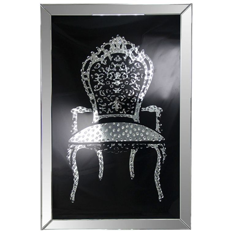 Miroir à strass design Chair - Photo n°1
