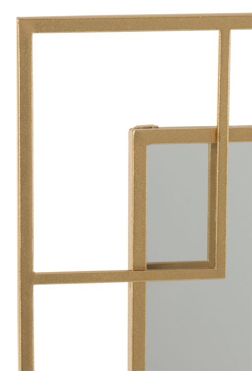 Miroir avec lignes dorées en métal Suzanna L 60 cm - Photo n°2