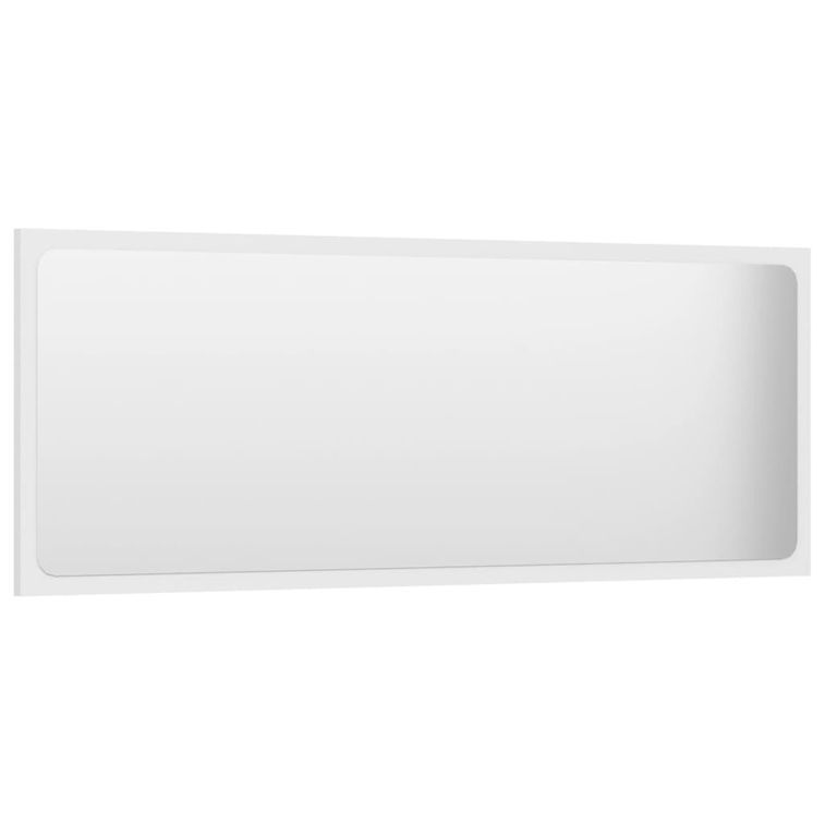Miroir de salle de bain Blanc 100x1,5x37 cm - Photo n°3