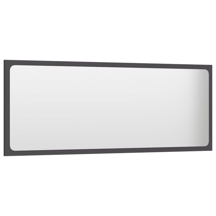 Miroir de salle de bain Gris 100x1,5x37 cm - Photo n°3
