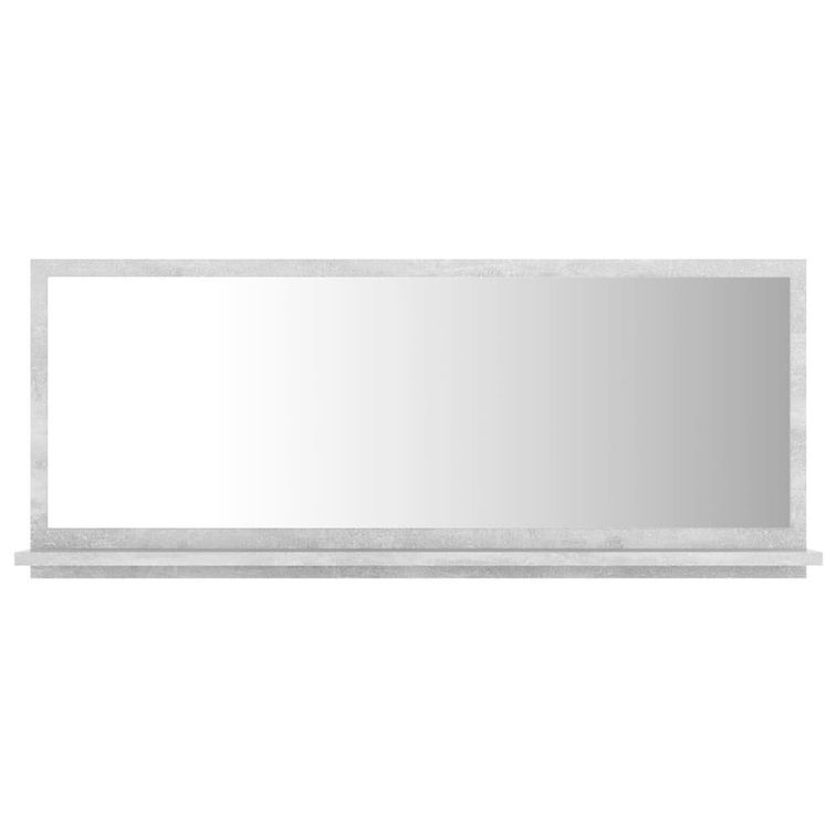 Miroir de salle de bain Gris béton 90x10,5x37 cm - Photo n°3