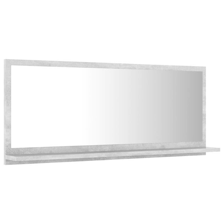 Miroir de salle de bain Gris béton 90x10,5x37 cm - Photo n°5