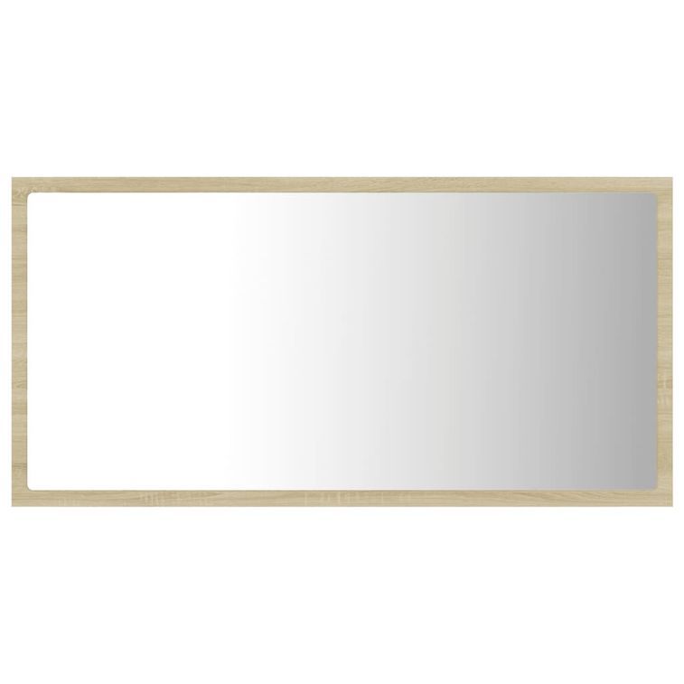 Miroir LED de salle de bain Chêne sonoma 80x8,5x37 cm - Photo n°7