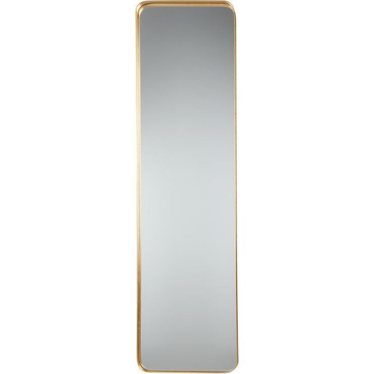 Miroir mural rectangulaire métal doré Noret H 120 cm - Photo n°1