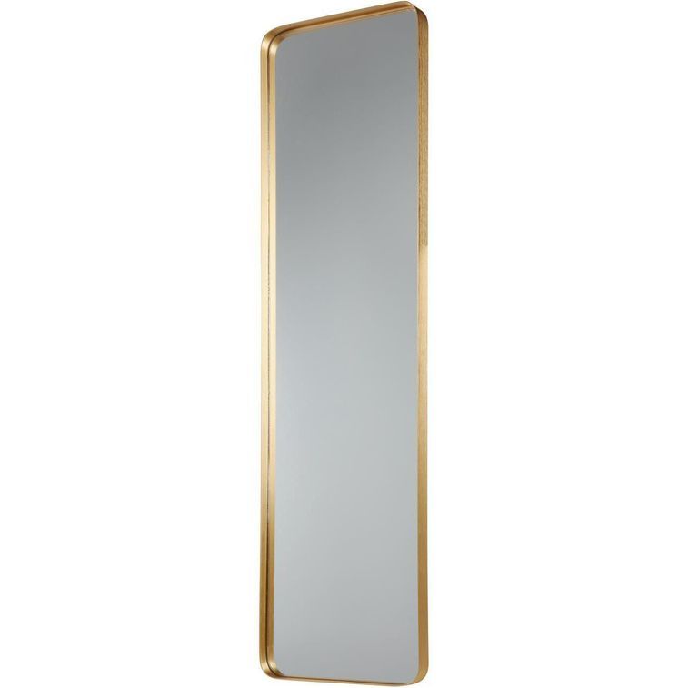 Miroir mural rectangulaire métal doré Noret H 120 cm - Photo n°2