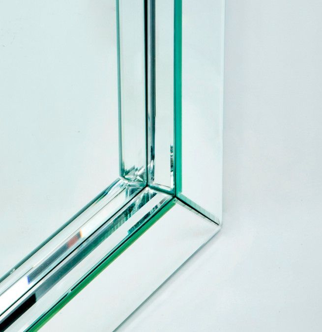 Miroir mural rectangulaire verre transparent Octy - Photo n°2
