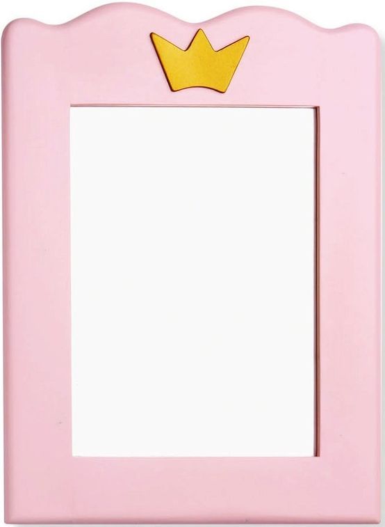 Miroir pin massif blanc et rose Prinzessin Karolin - Photo n°1