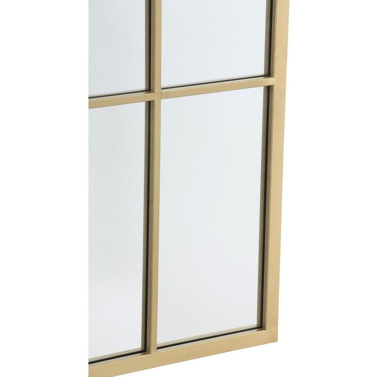 Miroir rectangulaire métal doré Trofa H 142 cm - Photo n°3