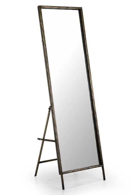 Miroir sur pieds verre et métal doré Kili - Photo n°1