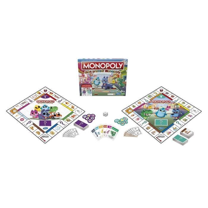 MONOPOLY - Mon Premier Monopoly - Jeu de plateau pour enfants - Jeu de societe des 4 ans - version francaise - Photo n°4