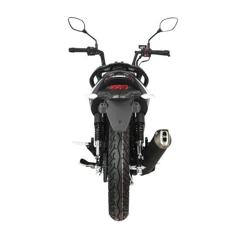 Moto 125cc homologuée 2 personnes Kiden KD125-G gris - Photo n°8