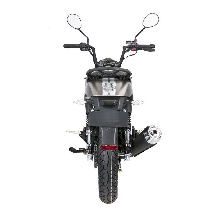 Moto 125cc homologuée 2 personnes Kiden KD125-K noir - Photo n°3