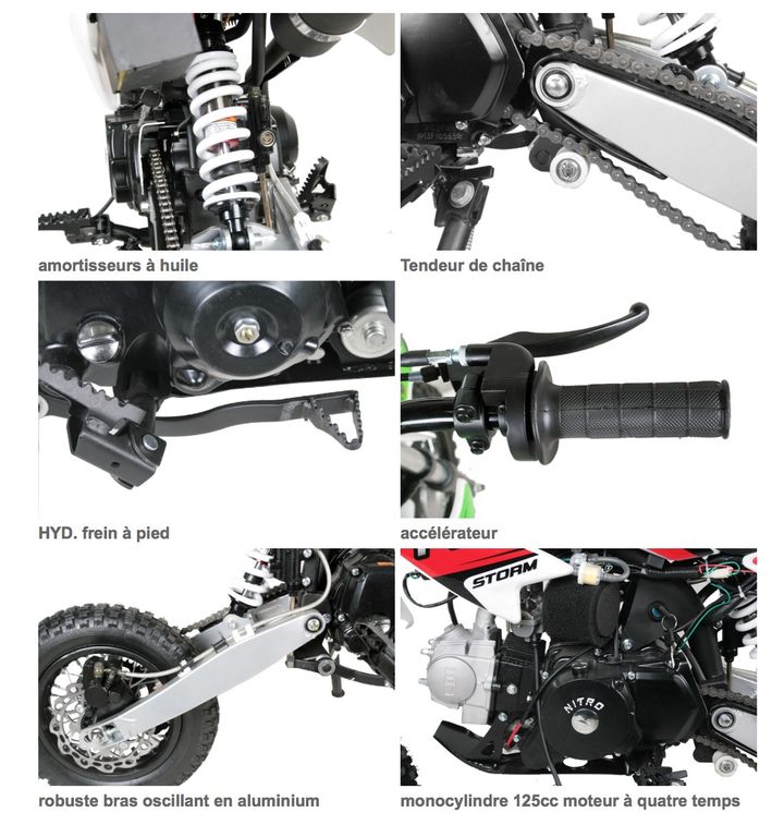 Moto ado 125cc krazo 4 temps 14/12 e-start automatique vert - Photo n°3
