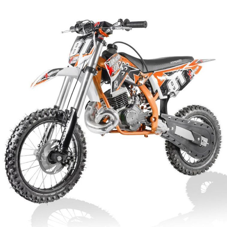 Moto cross 50cc Racing 14/12 3.5cv automatique Kick starter orange - Photo n°3