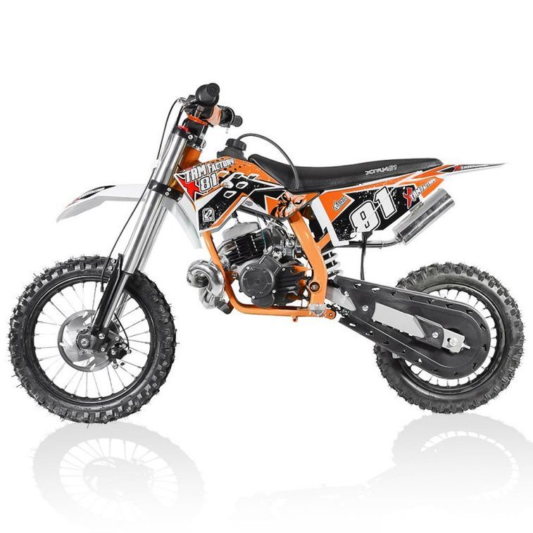 Moto cross 50cc Racing 14/12 3.5cv automatique Kick starter orange - Photo n°1