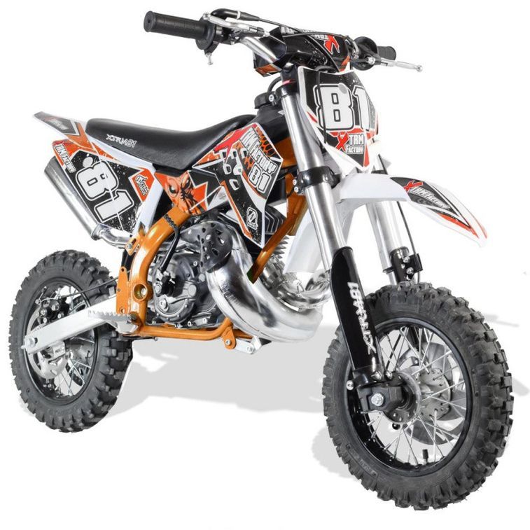 Moto cross 50cc Xtrm 10/10 Kick starter orange - Photo n°3