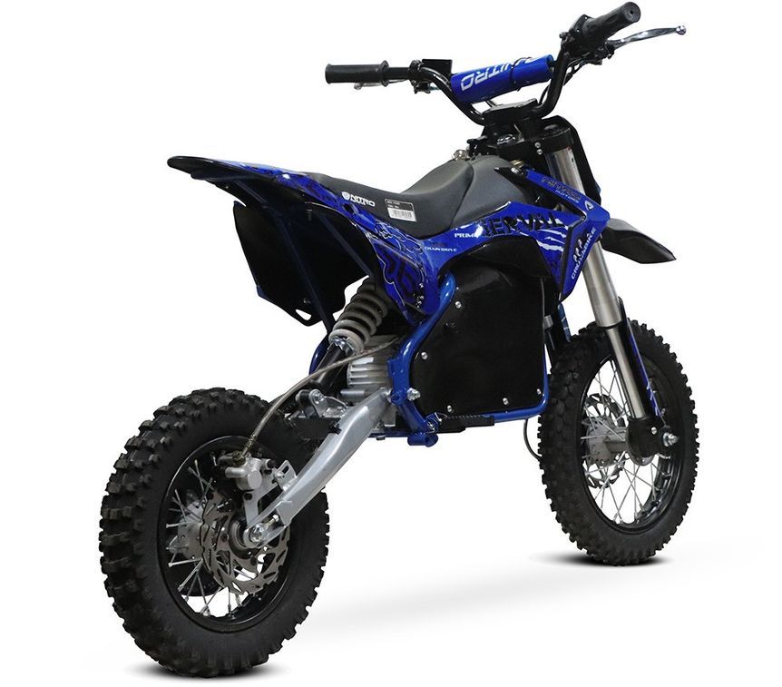 Moto cross électrique 1200W 48V lithium 12/10 Prime bleu - Photo n°3
