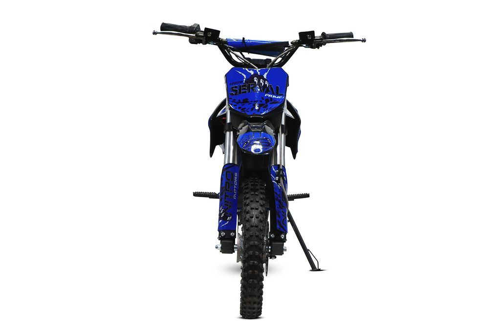 Moto cross électrique 1200W 48V lithium 12/10 Prime bleu - Photo n°5