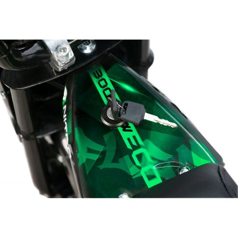 Moto cross électrique avec roues stabilisatrices Flee 300W vert - Photo n°4