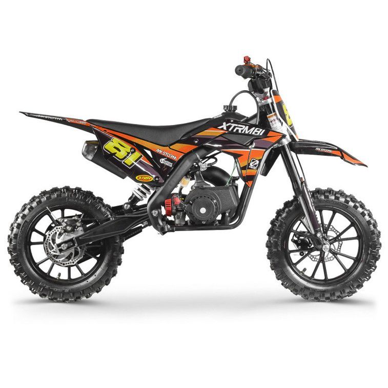 Moto cross enfant 50cc MX Storm orange - Photo n°3