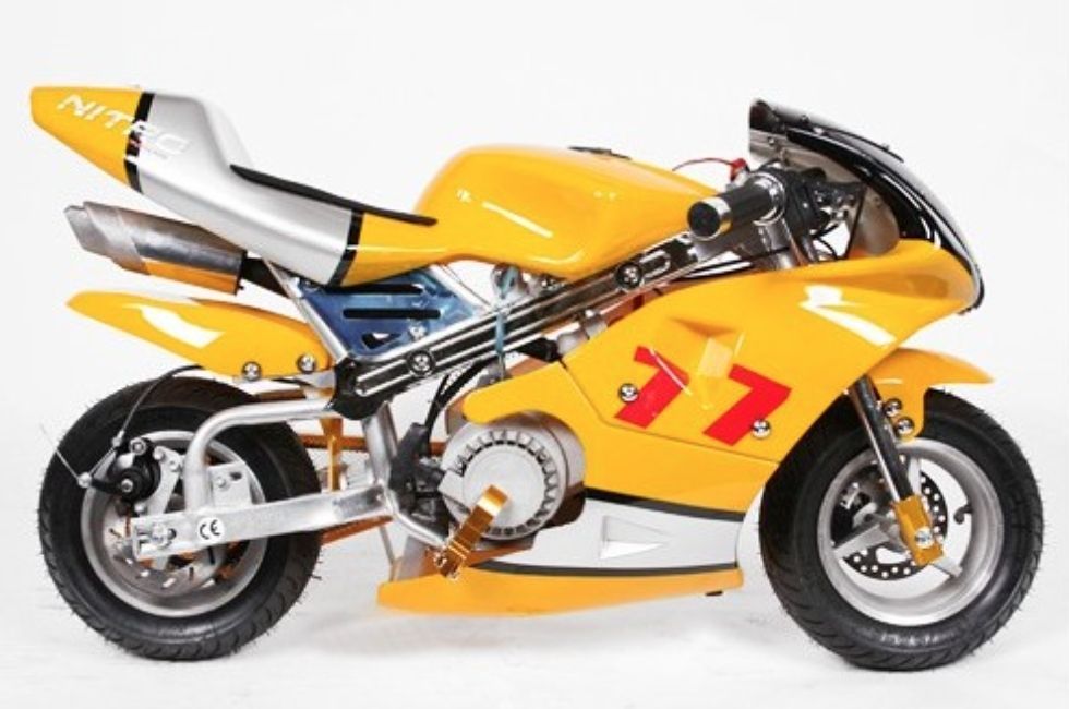 Moto de course PS77 49cc jaune - Photo n°1
