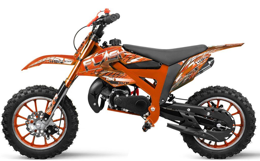 Moto enfant 49cc flash 10/10 orange - 50 km/h - Photo n°1