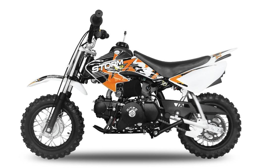 Moto enfant 70cc Storm 4 temps 10/10 e-start orange - Photo n°1