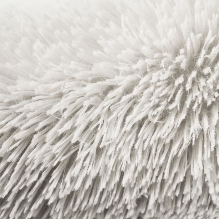 NEO YOGA Tapis de salon ou chambre - Microfibre extra doux - 190 x 290 cm - Blanc - Photo n°3