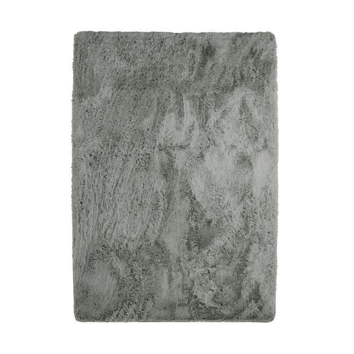 NEO YOGA Tapis de salon ou chambre - Microfibre extra doux - 190 x 290 cm - Gris clair - Photo n°1