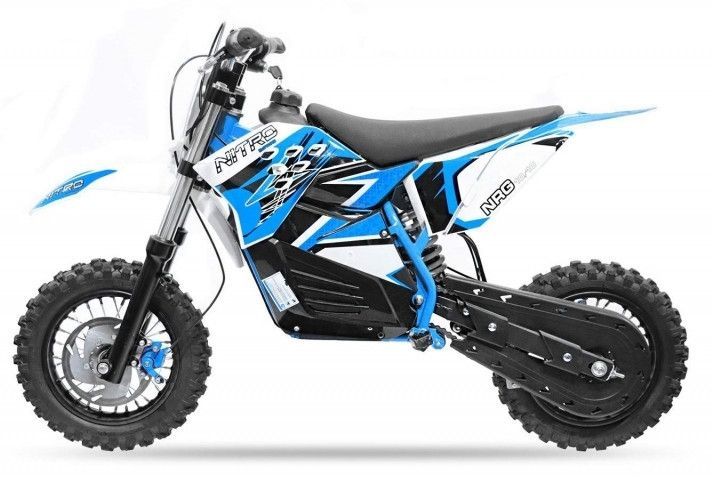 NRG 800W bleu 10/10 pouces Moto cross électrique - Photo n°1