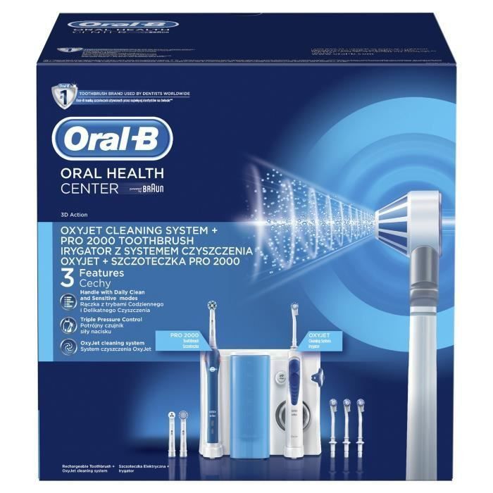Oral-B Combiné Dentaire PRO 2000 + Hydropulseur Oxyjet - Photo n°3