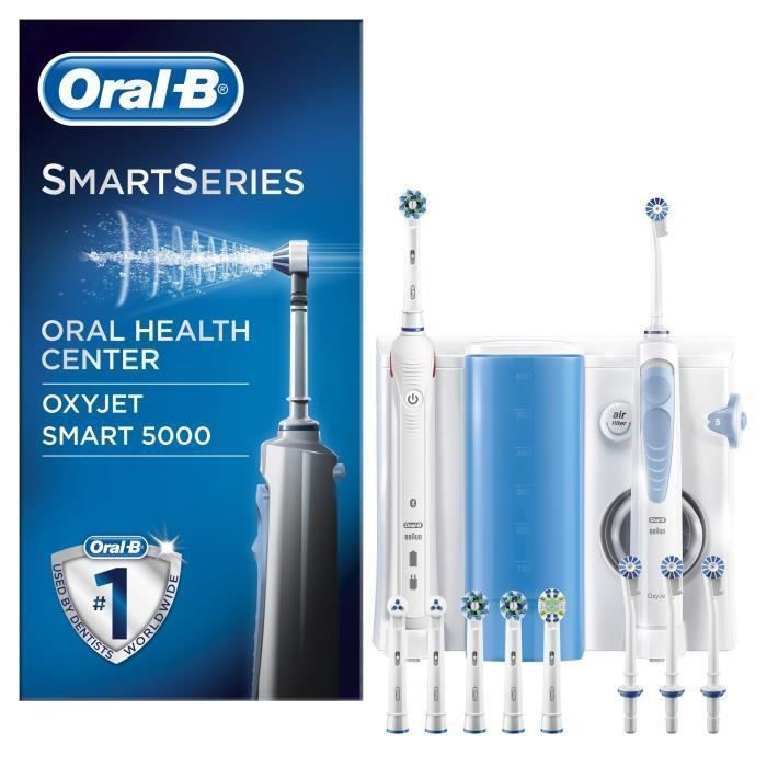 Oral-B Combiné Dentaire Smart 5000 + Hydropulseur Oxyjet - Photo n°1