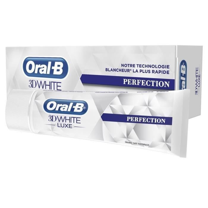 ORAL B Dentifrice 3d White luxe perfection - 75 ml - Photo n°1