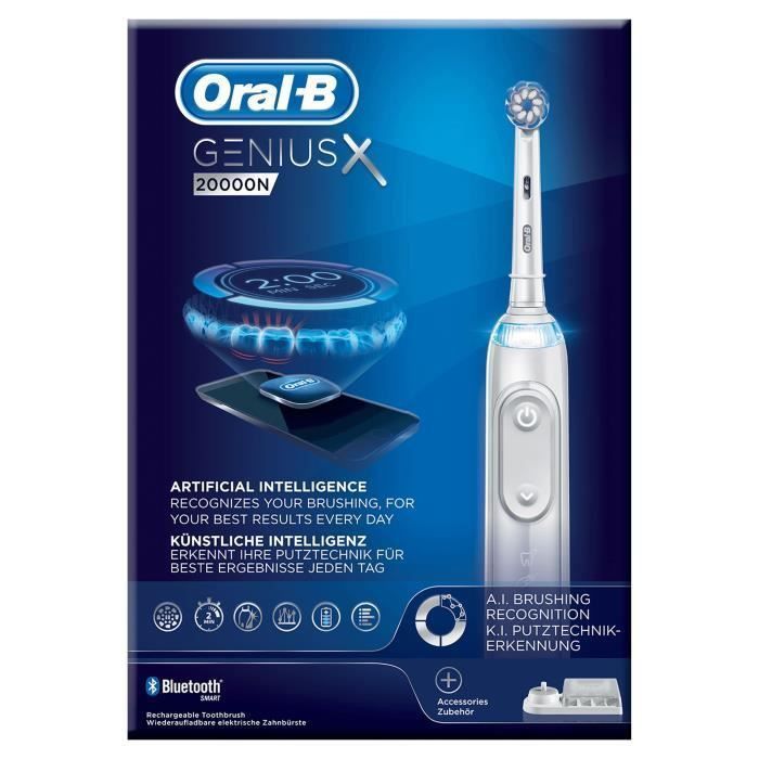 ORAL-B Genius X 20000N Brosse a dents électrique - Blanc - Photo n°4