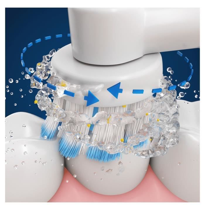 Oral-B Genius X 20000N, Brosse a Dents Électrique Or Rose - capteurs de mouvements - Photo n°3