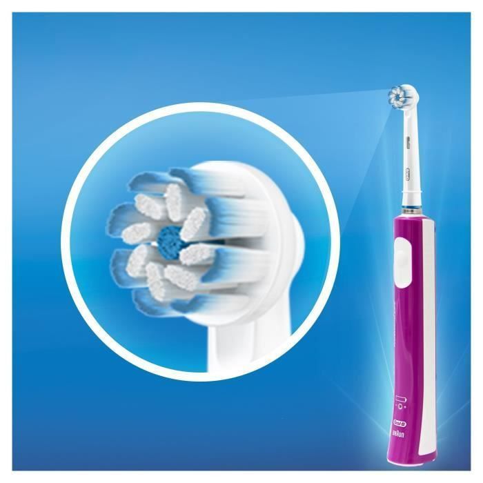 Oral-B Junior 6+ Brosse a dents électrique rechargeable - Violet - Photo n°2