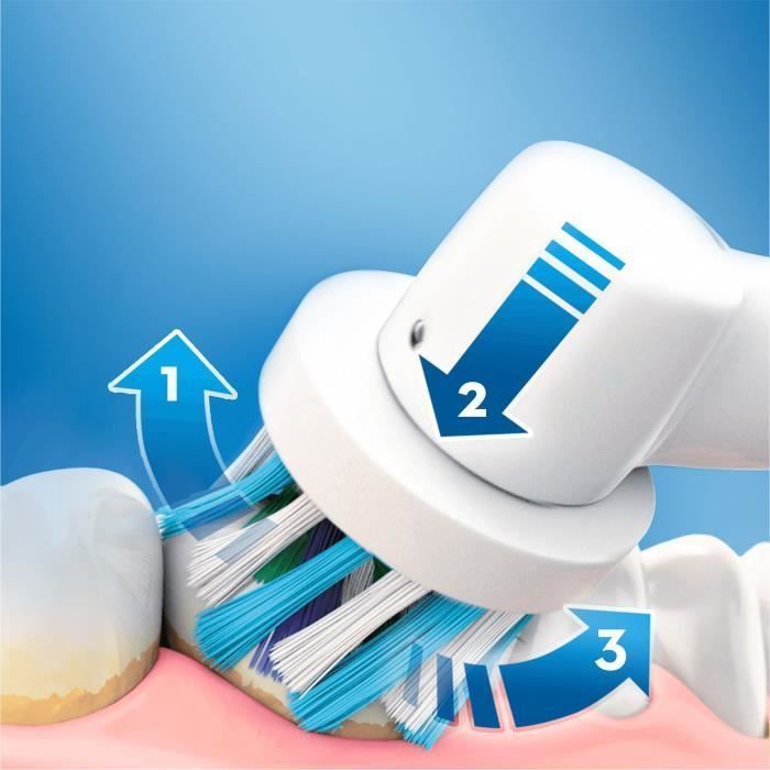 Oral-B Vitality 100 Brosse a Dents Électrique Bleue - minuteur intégré - Photo n°4