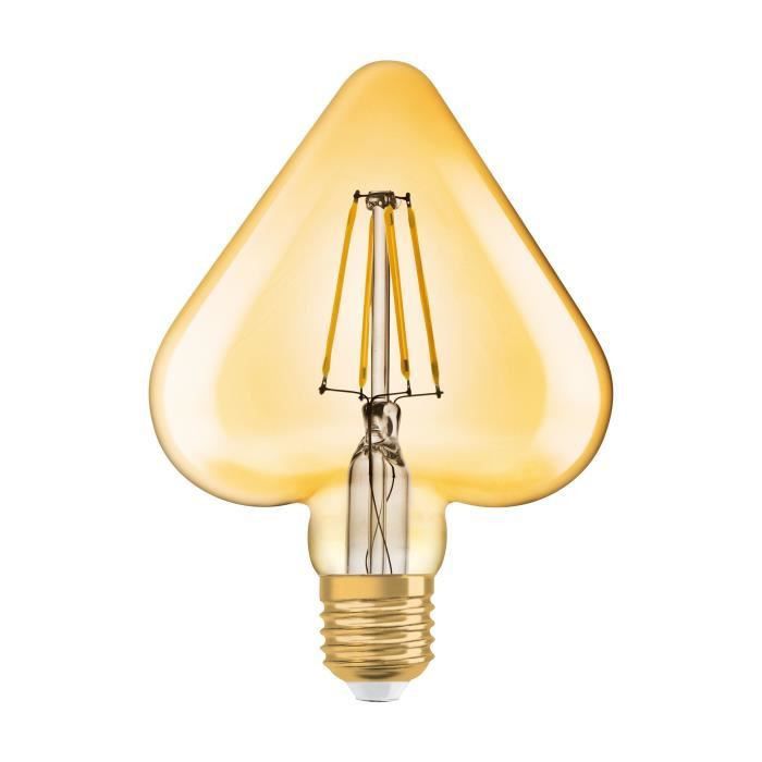 OSRAM Ampoule LED E27 coeur Vintage Edition 1906 - 4,5 W - Ambré - Photo n°1