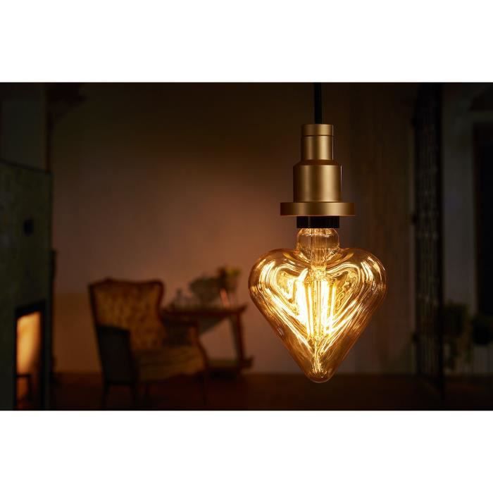 OSRAM Ampoule LED E27 coeur Vintage Edition 1906 - 4,5 W - Ambré - Photo n°6