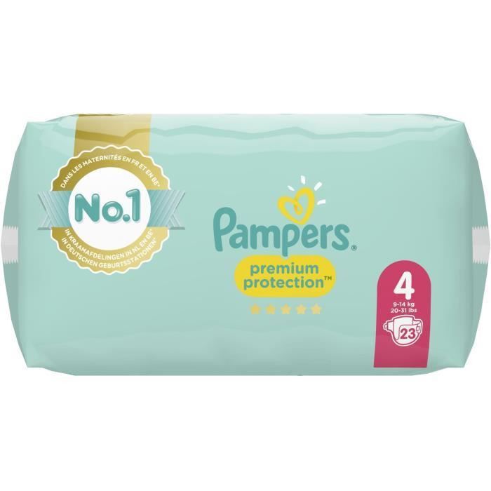 PAMPERS 23 Couches Premium Protection Taille 4 - Photo n°3