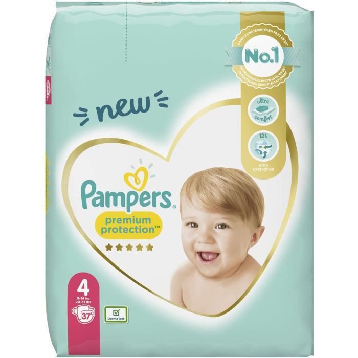 PAMPERS 37 Couches Premium Protection Taille 4 - Photo n°2