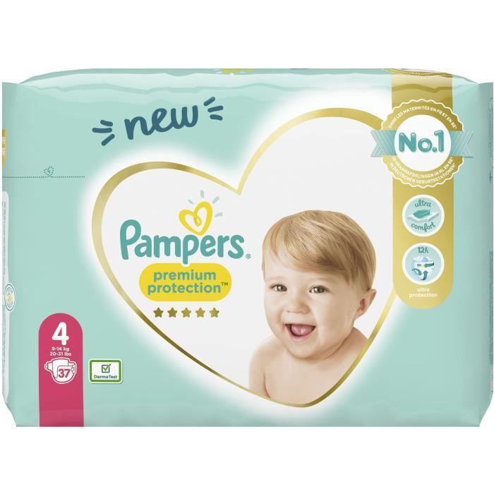 PAMPERS 37 Couches Premium Protection Taille 4 - Photo n°4